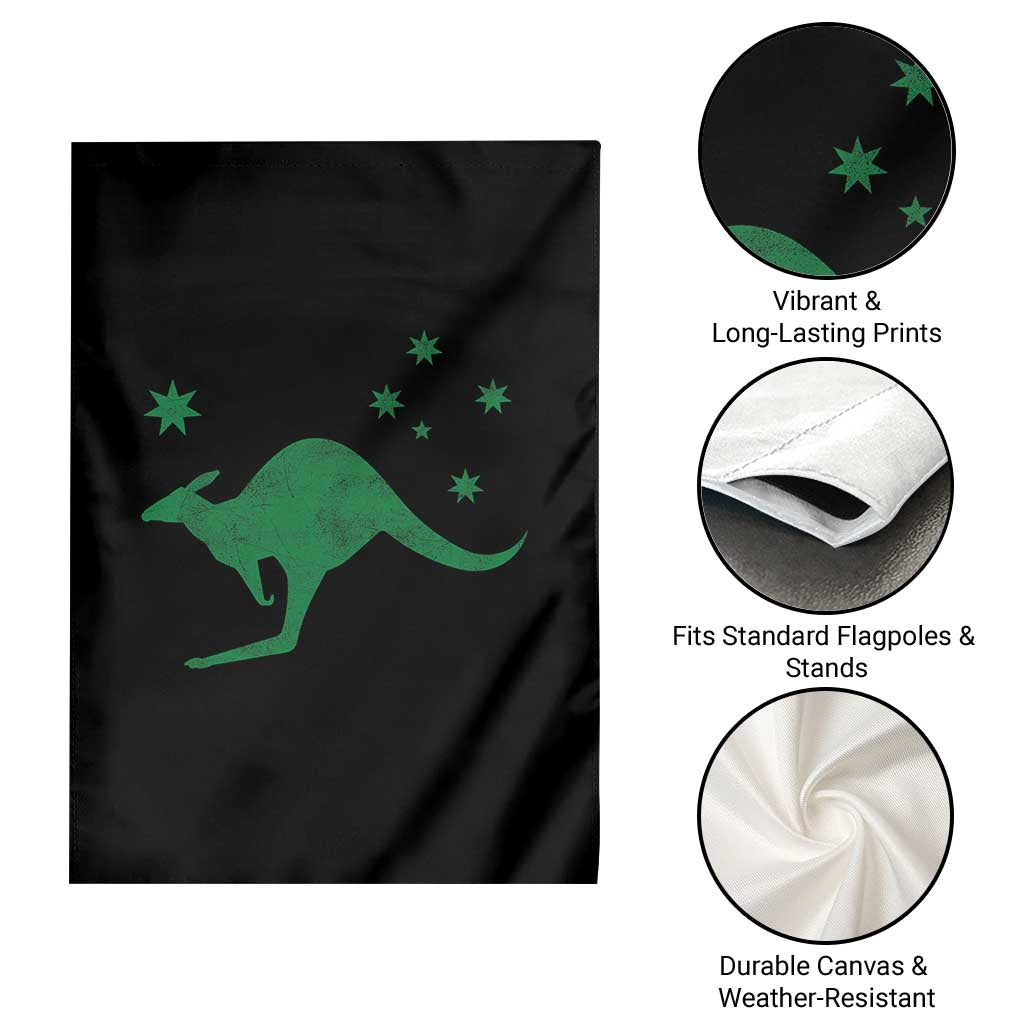 Australia Kangaroo with Federation Star Aussie Roots Garden Flag