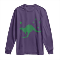 Australia Kangaroo with Federation Star Aussie Roots Long Sleeve Shirt