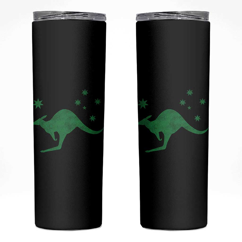 Australia Kangaroo with Federation Star Aussie Roots Skinny Tumbler