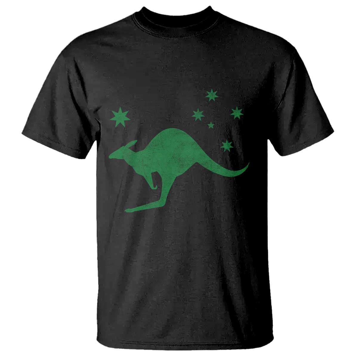 Australia Kangaroo with Federation Star Aussie Roots T Shirt