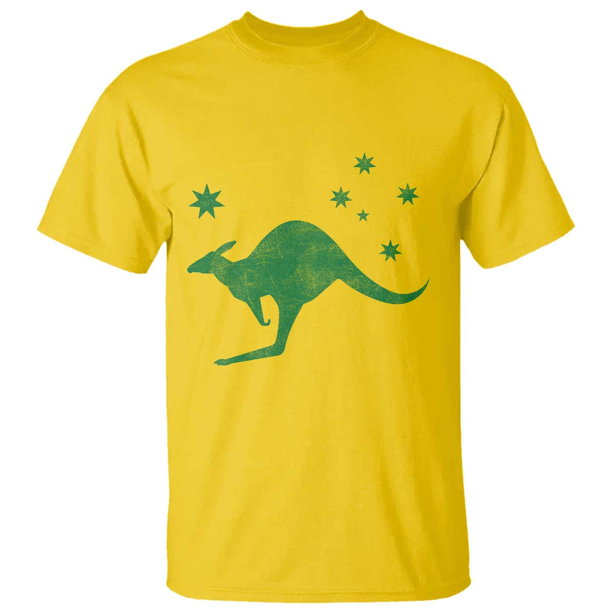 Australia Kangaroo with Federation Star Aussie Roots T Shirt