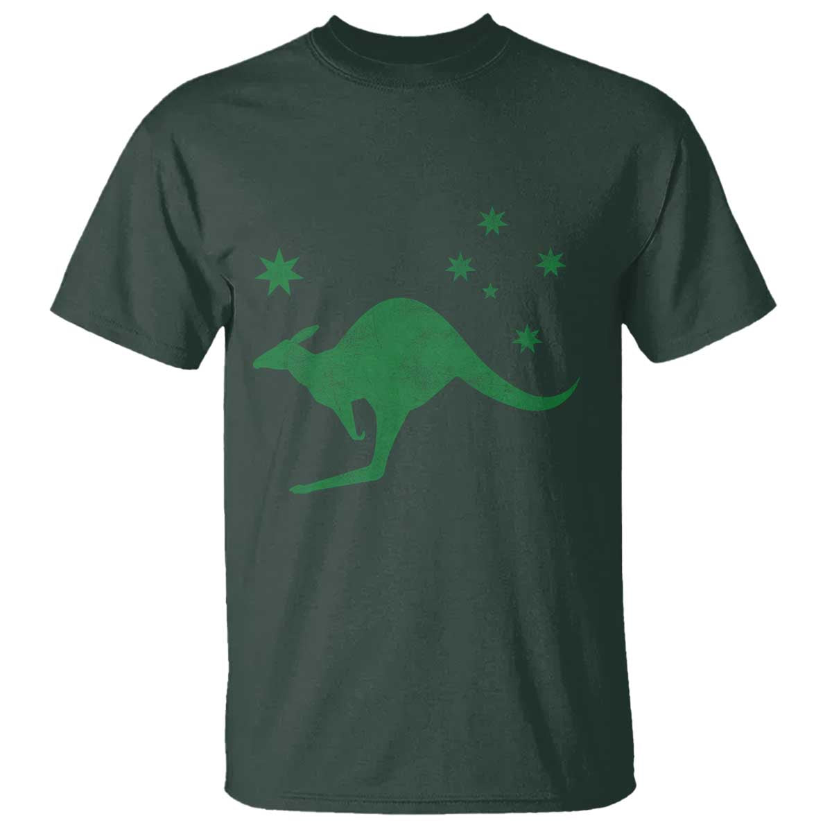 Australia Kangaroo with Federation Star Aussie Roots T Shirt