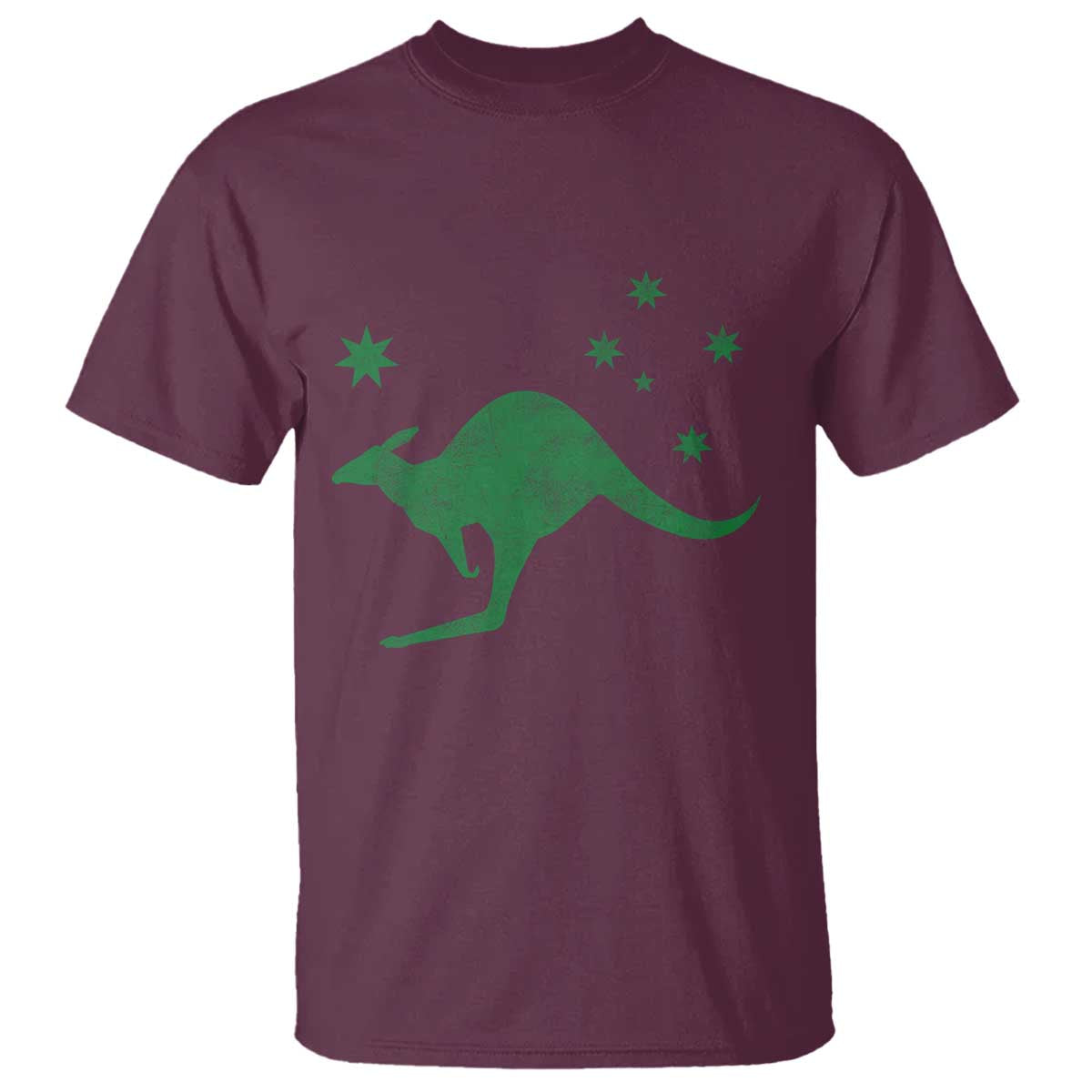 Australia Kangaroo with Federation Star Aussie Roots T Shirt