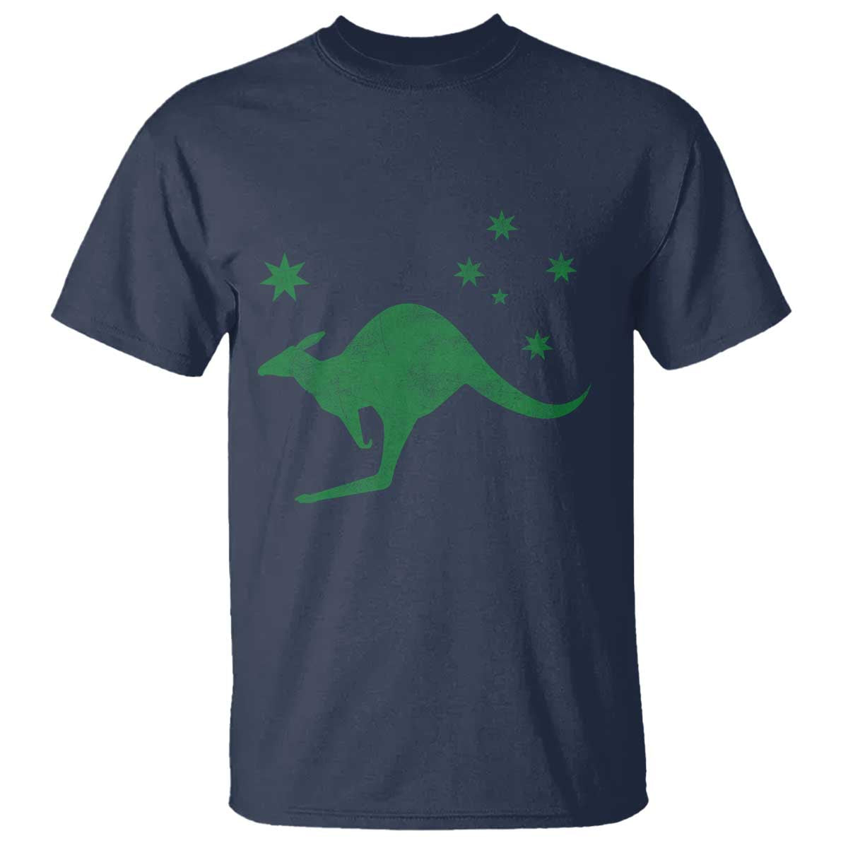 Australia Kangaroo with Federation Star Aussie Roots T Shirt
