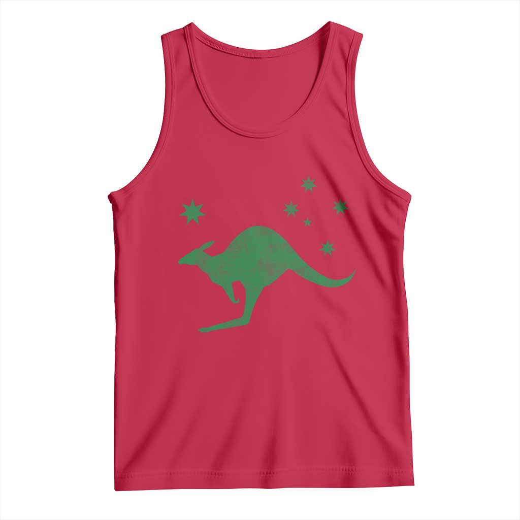 Australia Kangaroo with Federation Star Aussie Roots Tank Top