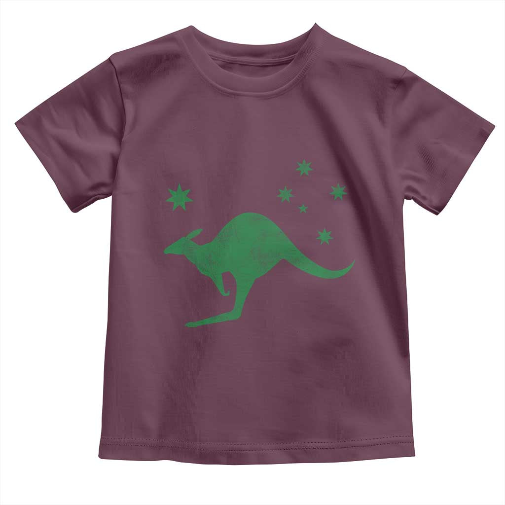 Australia Kangaroo with Federation Star Aussie Roots Toddler T Shirt