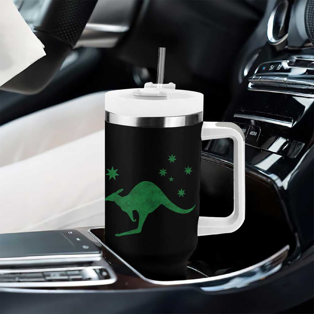 Australia Kangaroo with Federation Star Aussie Roots Tumbler With Handle