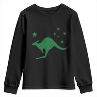 Australia Kangaroo with Federation Star Aussie Roots Youth Sweatshirt