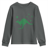 Australia Kangaroo with Federation Star Aussie Roots Youth Sweatshirt