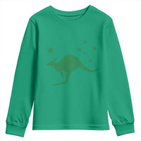 Australia Kangaroo with Federation Star Aussie Roots Youth Sweatshirt