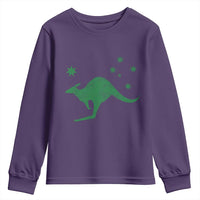 Australia Kangaroo with Federation Star Aussie Roots Youth Sweatshirt