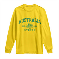 Australia Sydney Est 1901 Long Sleeve Shirt Commonwealth Vintage Crest