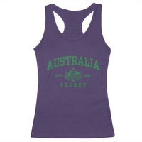 Australia Sydney Est 1901 Racerback Tank Top Commonwealth Vintage Crest