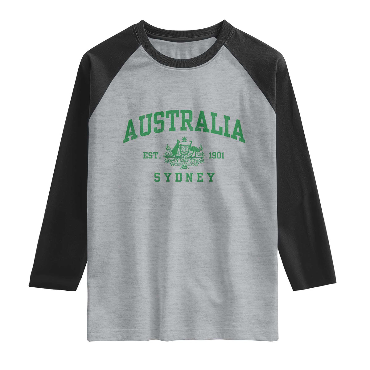 Australia Sydney Est 1901 Raglan Shirt Commonwealth Vintage Crest