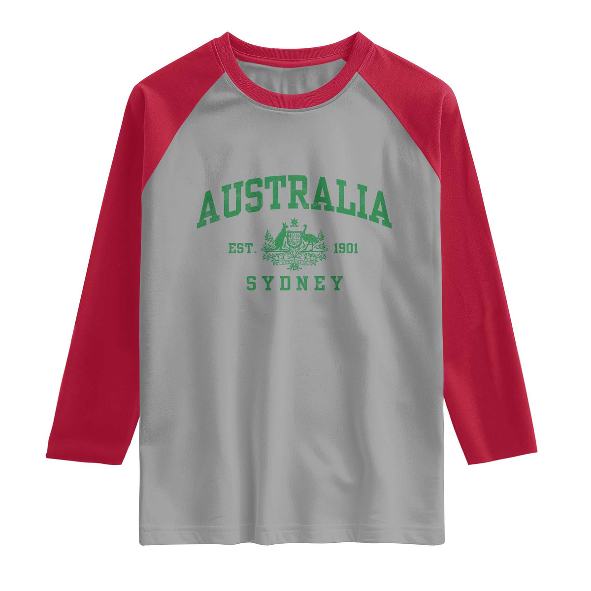 Australia Sydney Est 1901 Raglan Shirt Commonwealth Vintage Crest