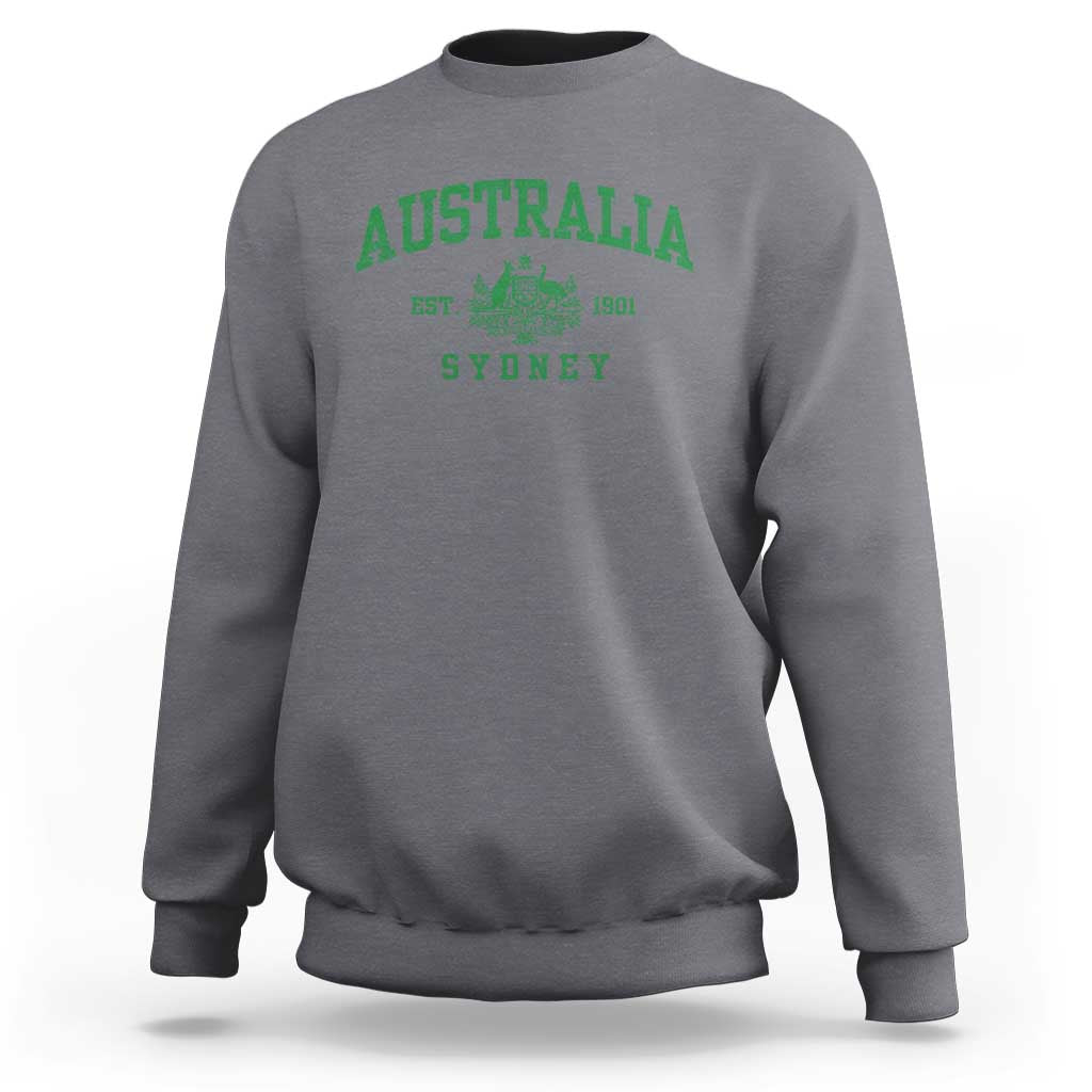 Australia Sydney Est 1901 Sweatshirt Commonwealth Vintage Crest