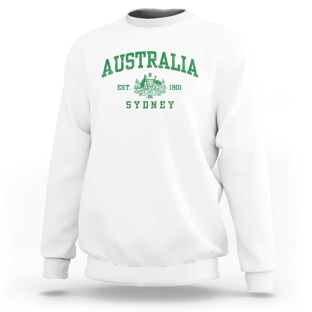 Australia Sydney Est 1901 Sweatshirt Commonwealth Vintage Crest
