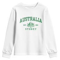 Australia Sydney Est 1901 Youth Sweatshirt Commonwealth Vintage Crest
