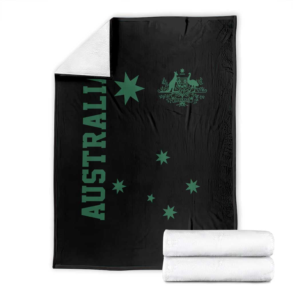 Australia Vintage Federation Star Aussie Coat of Arms Throw Blanket