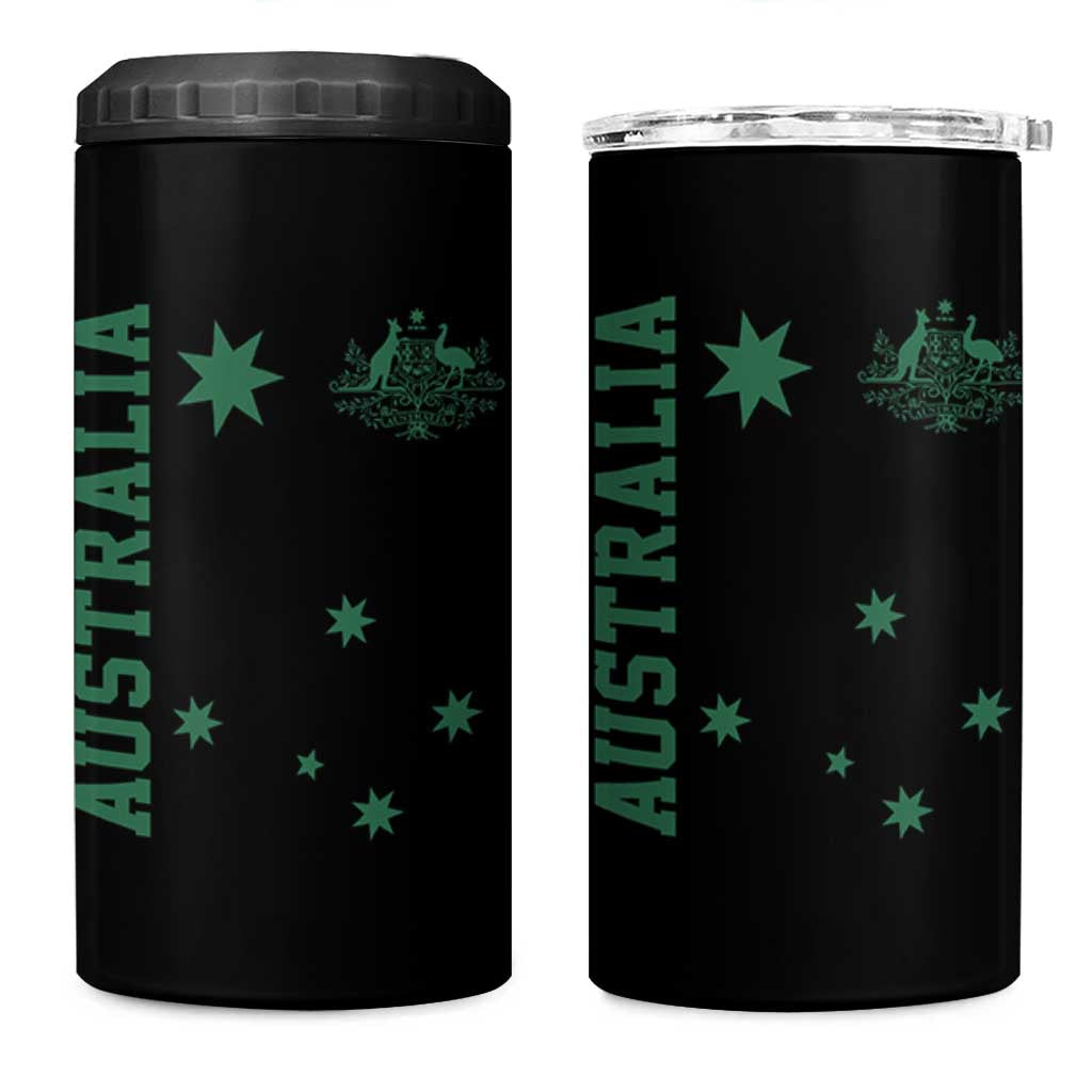 Australia Vintage Federation Star Aussie Coat of Arms 4 in 1 Can Cooler Tumbler