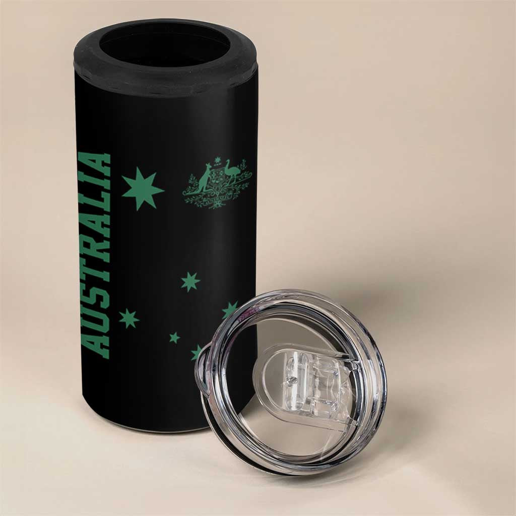 Australia Vintage Federation Star Aussie Coat of Arms 4 in 1 Can Cooler Tumbler