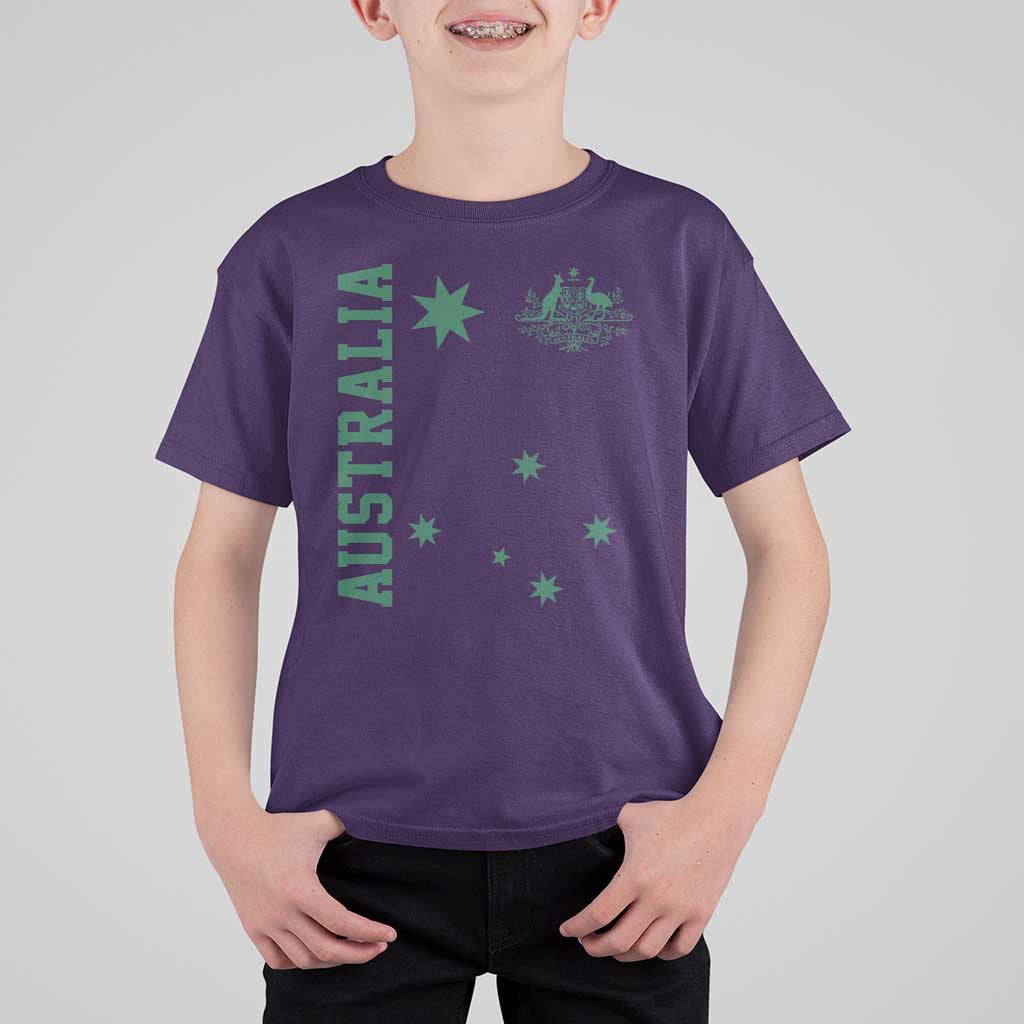 Australia Vintage Federation Star Aussie Coat of Arms T Shirt For Kid