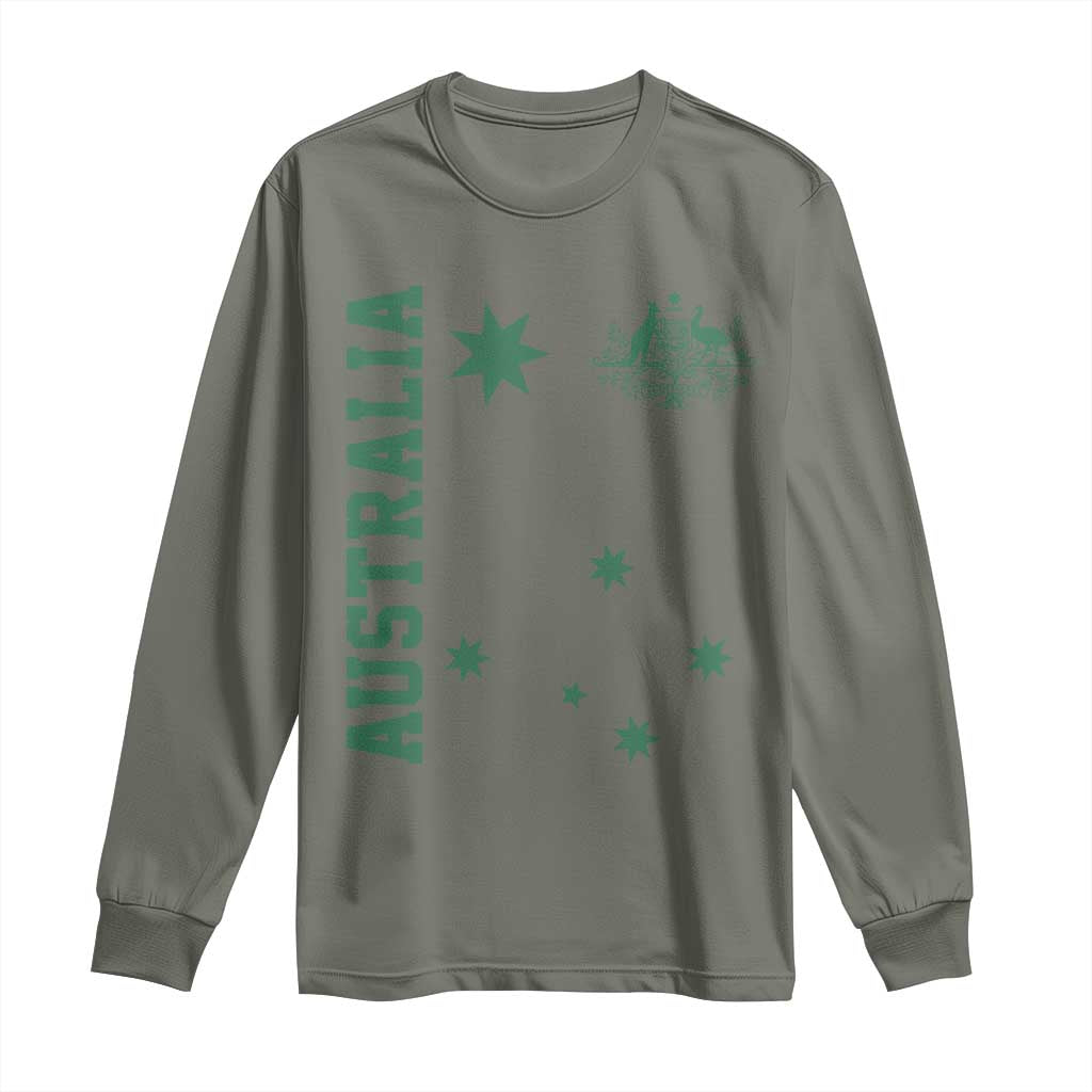 Australia Vintage Federation Star Aussie Coat of Arms Long Sleeve Shirt