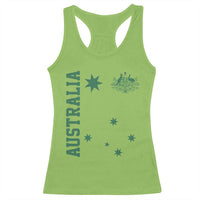 Australia Vintage Federation Star Aussie Coat of Arms Racerback Tank Top