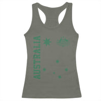 Australia Vintage Federation Star Aussie Coat of Arms Racerback Tank Top