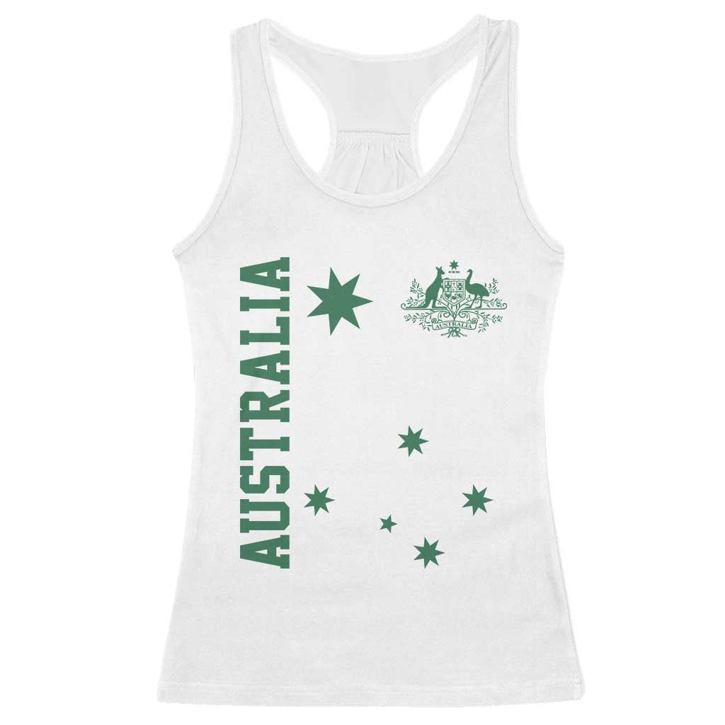 Australia Vintage Federation Star Aussie Coat of Arms Racerback Tank Top