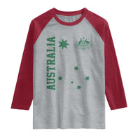 Australia Vintage Federation Star Aussie Coat of Arms Raglan Shirt
