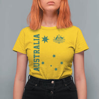 Australia Vintage Federation Star Aussie Coat of Arms T Shirt For Women