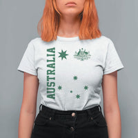 Australia Vintage Federation Star Aussie Coat of Arms T Shirt For Women