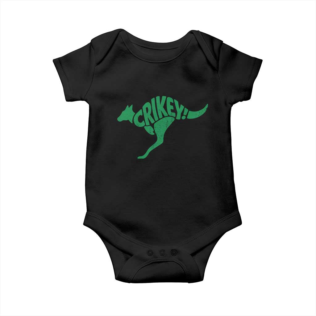 Crikey Australian Kangaroo Oz Slang Australia Baby Onesie