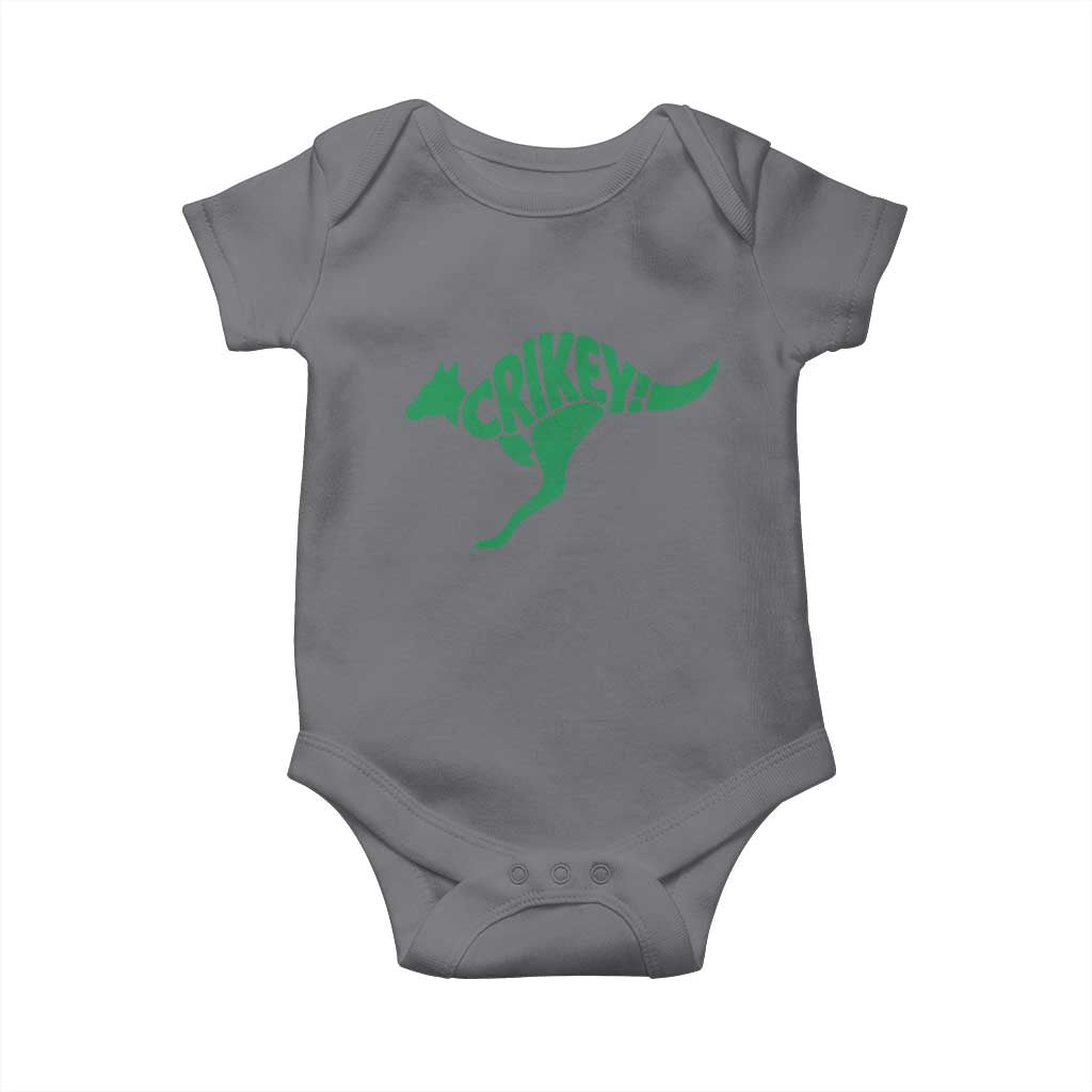 Crikey Australian Kangaroo Oz Slang Australia Baby Onesie