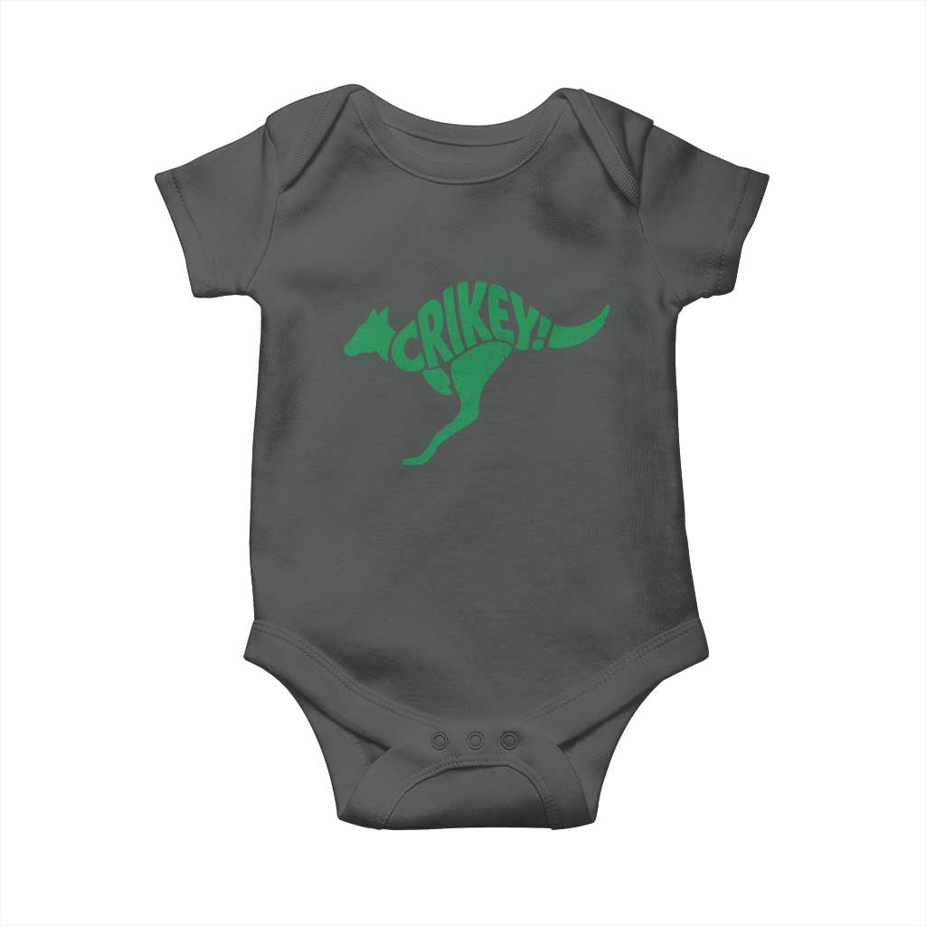 Crikey Australian Kangaroo Oz Slang Australia Baby Onesie