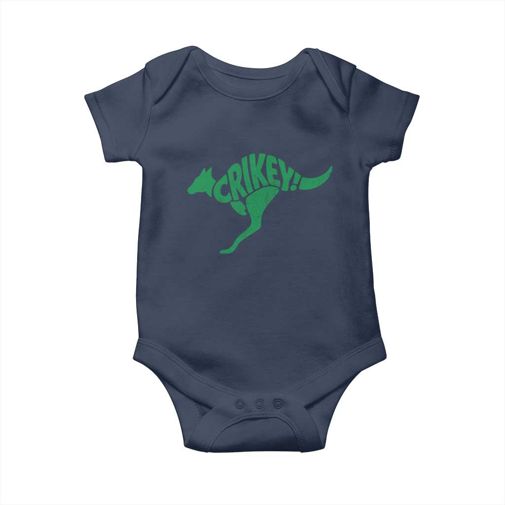 Crikey Australian Kangaroo Oz Slang Australia Baby Onesie