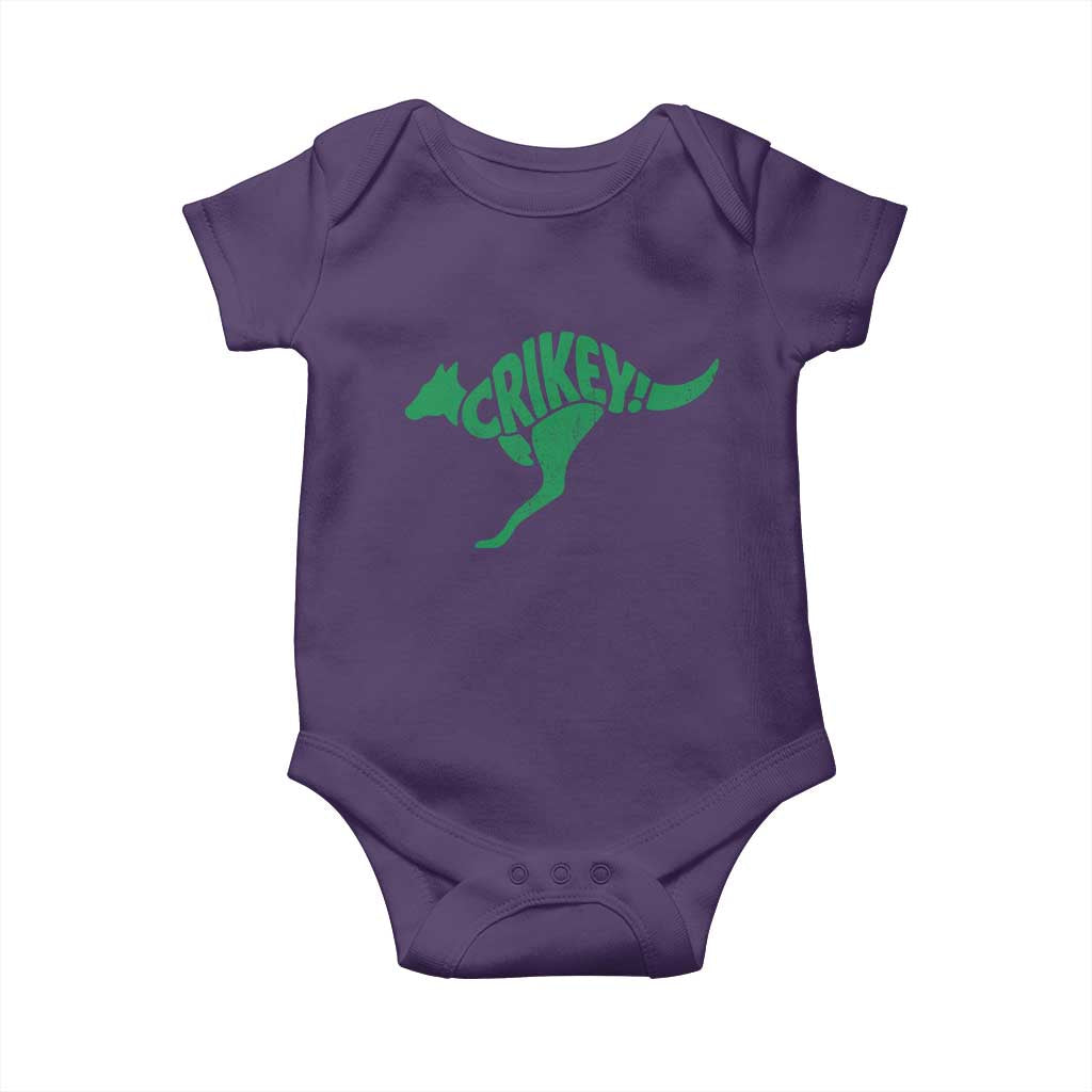 Crikey Australian Kangaroo Oz Slang Australia Baby Onesie