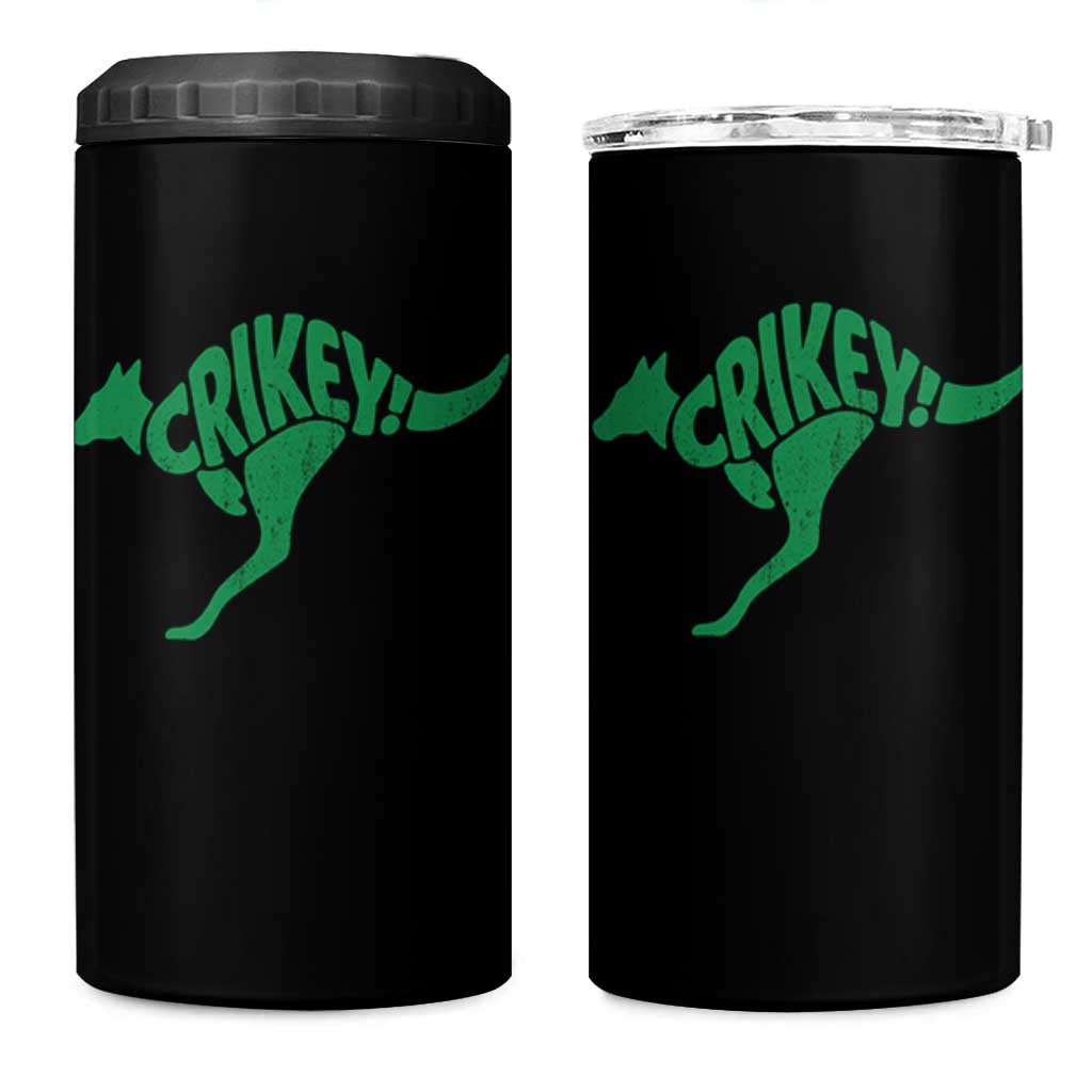 Crikey Australian Kangaroo Oz Slang Australia 4 in 1 Can Cooler Tumbler