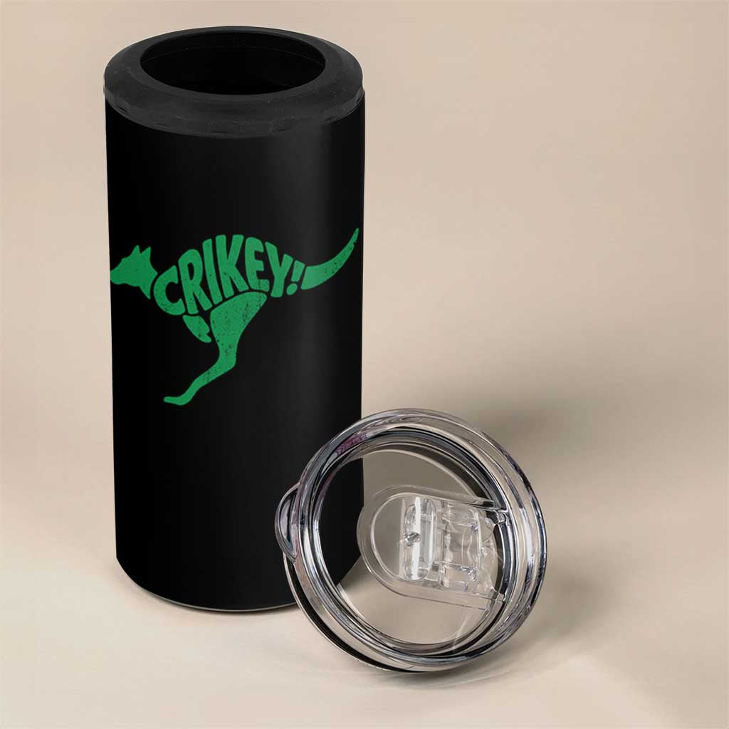 Crikey Australian Kangaroo Oz Slang Australia 4 in 1 Can Cooler Tumbler
