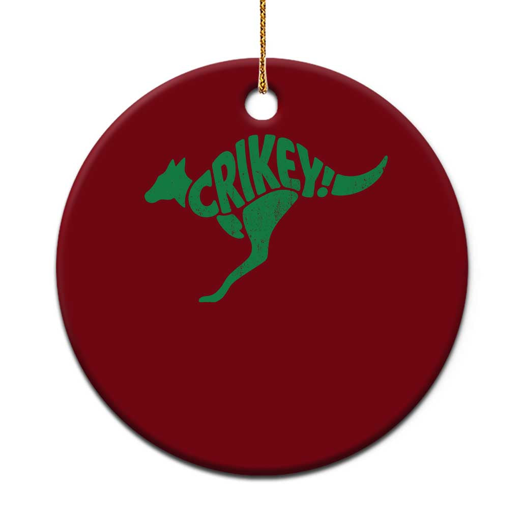 Crikey Australian Kangaroo Oz Slang Australia Ceramic Ornament