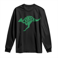 Crikey Australian Kangaroo Oz Slang Australia Long Sleeve Shirt