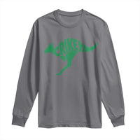 Crikey Australian Kangaroo Oz Slang Australia Long Sleeve Shirt