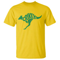 Crikey Australian Kangaroo Oz Slang Australia T Shirt