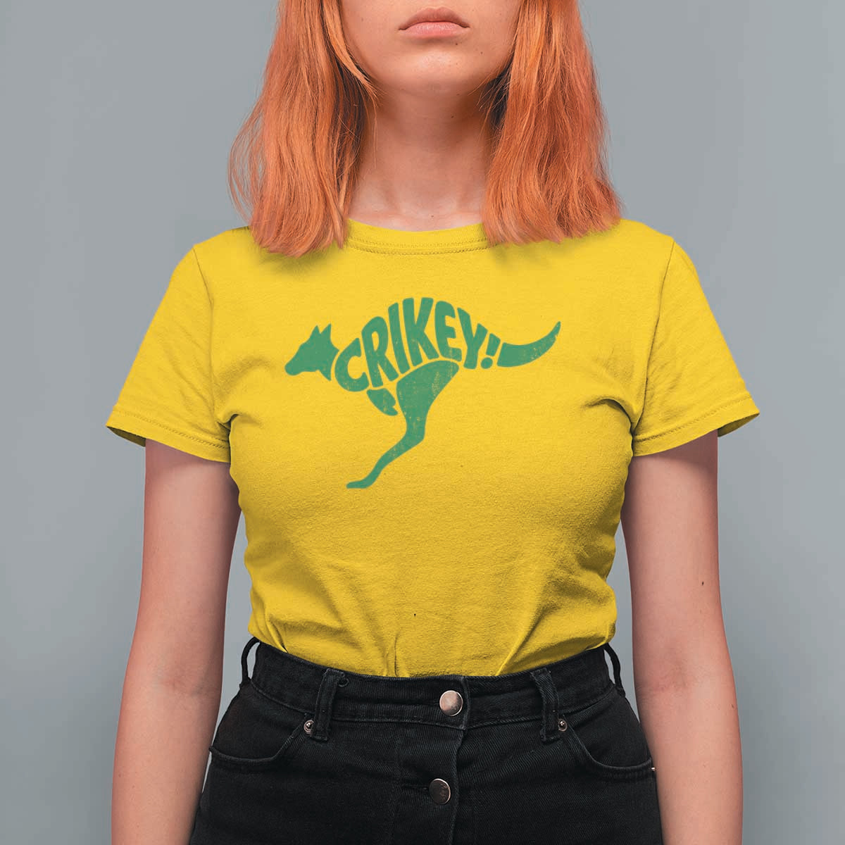 Crikey Australian Kangaroo Oz Slang Australia T Shirt For Women