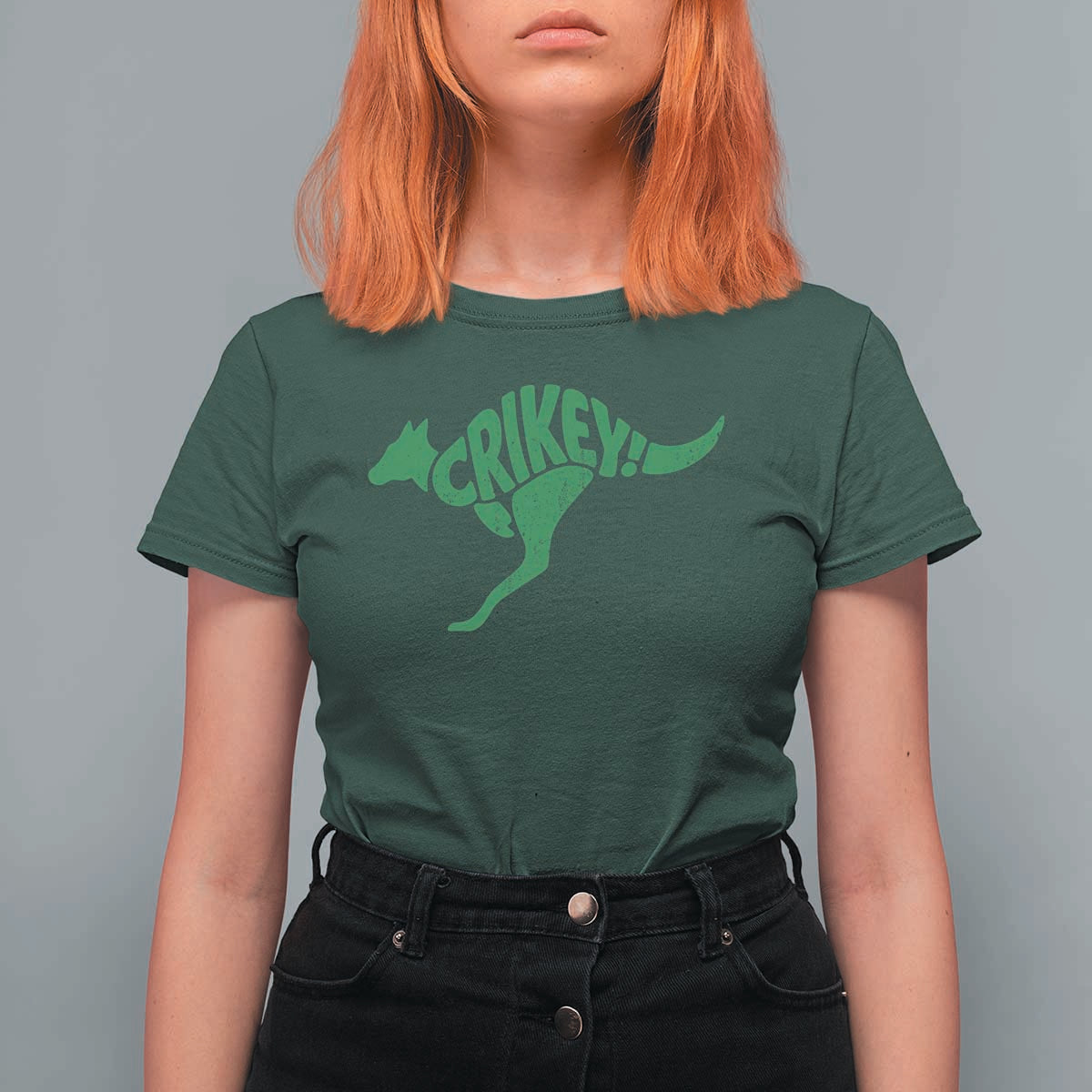 Crikey Australian Kangaroo Oz Slang Australia T Shirt For Women