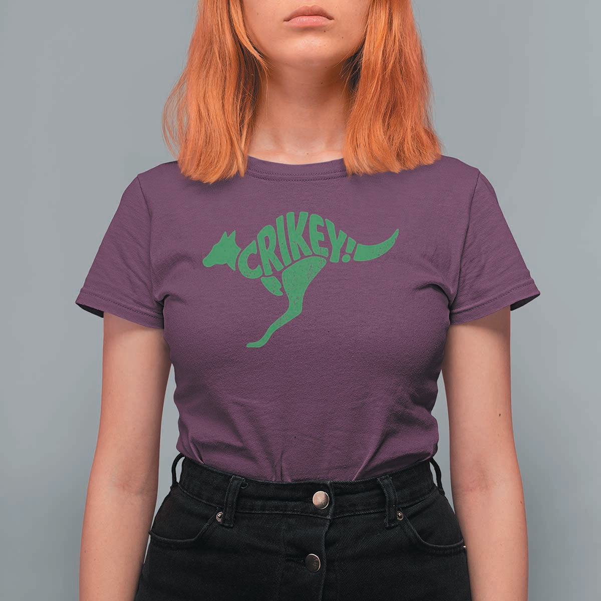 Crikey Australian Kangaroo Oz Slang Australia T Shirt For Women