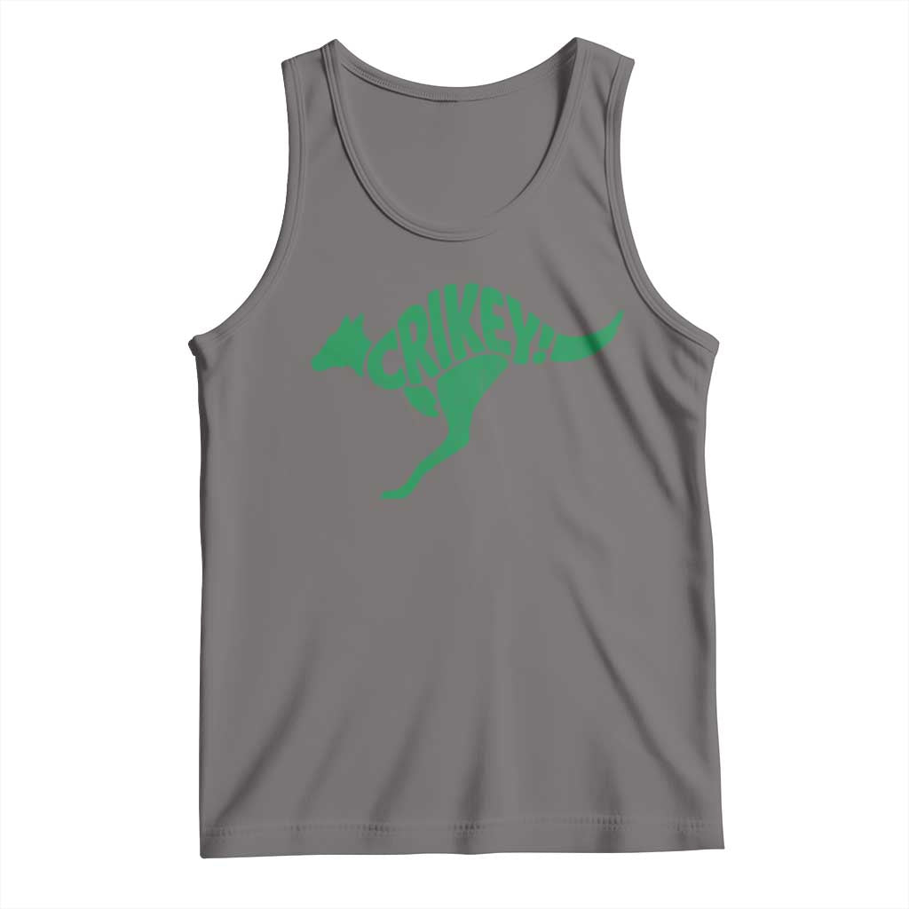 Crikey Australian Kangaroo Oz Slang Australia Tank Top