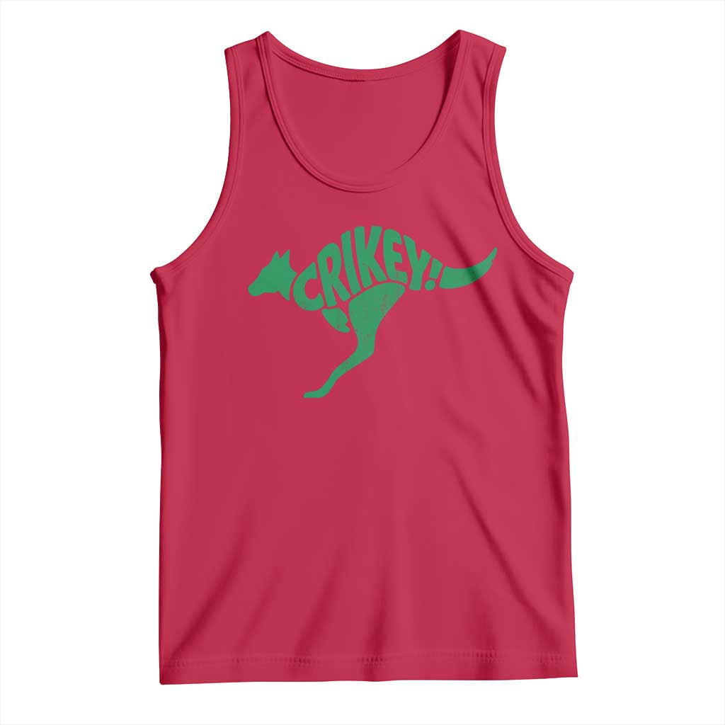 Crikey Australian Kangaroo Oz Slang Australia Tank Top