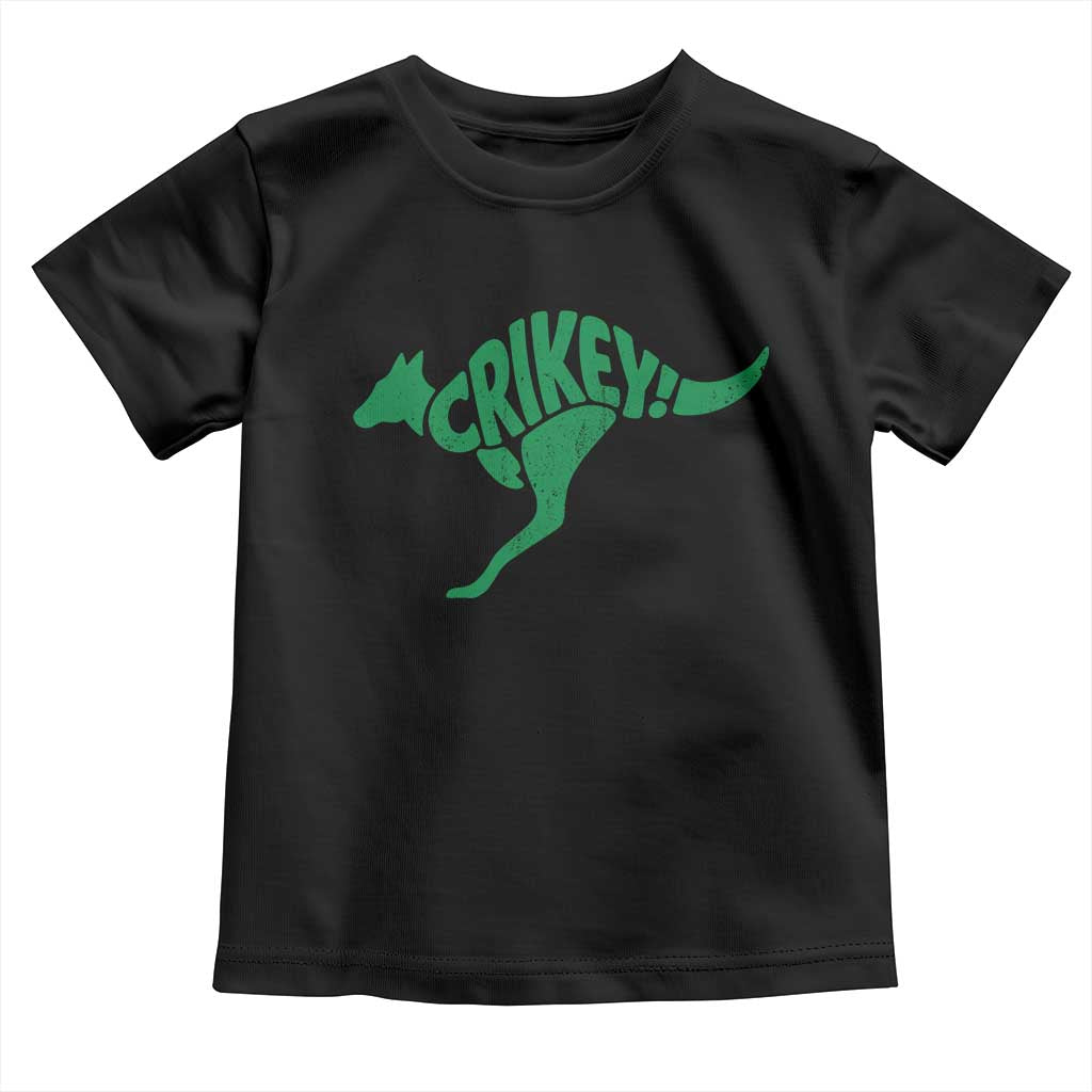 Crikey Australian Kangaroo Oz Slang Australia Toddler T Shirt
